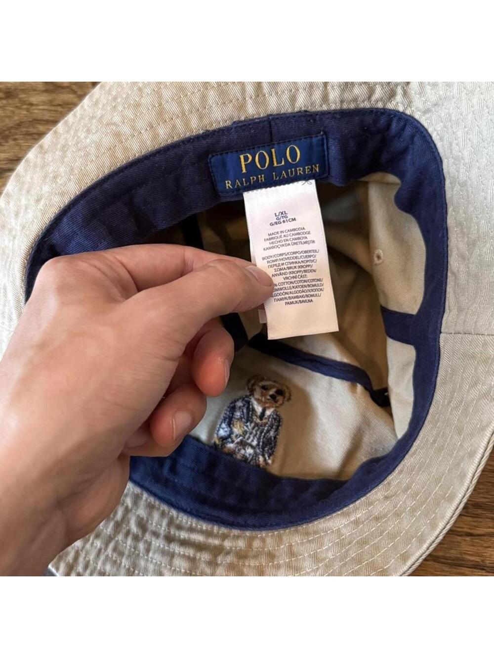 🧸 RL Polo Bear Bucket Hat — L/XL - Picture 2 of 2